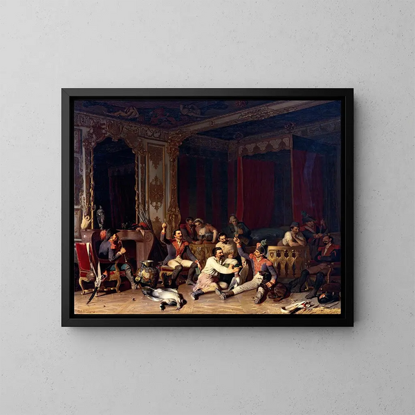 Quartier des soldats français - Reinhard Sebastian Zimmermann — framed artwork on a wall