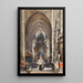 L'intérieur de Saint-Étienne avec le maître-autel et le personnel figuratif - Reinhold Völkel — weergave van het kunstwerk