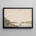 Uitzicht op de haven van Curaçao - Reinier Frederik baron van Raders — ingelijst kunstwerk aan de muur