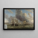 De Slag bij Livorno - Reinier Nooms — ingelijst kunstwerk aan de muur