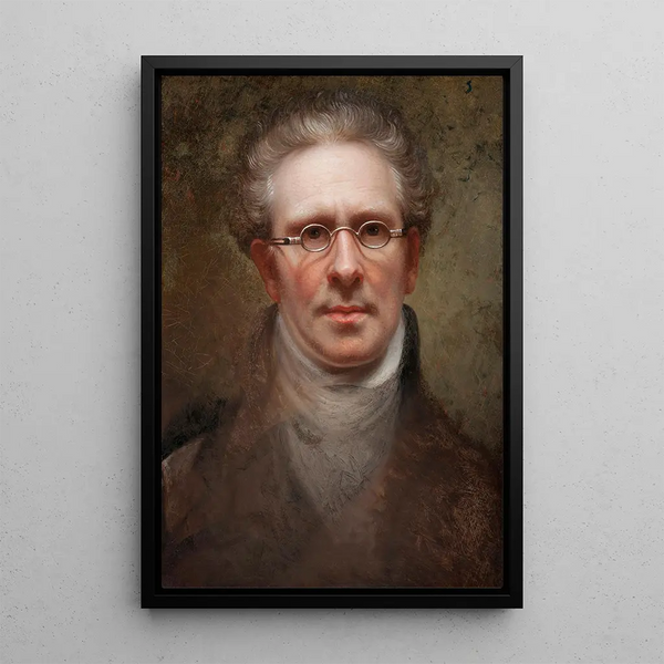 Self-portrait - Rembrandt Peale — framed artwork on a wall