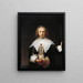 Agatha Bas - Rembrandt van Rijn — ingelijst kunstwerk aan de muur