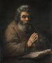 Een oude man in gebed - Rembrandt van Rijn — weergave van het kunstwerk