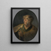 Buste van een man in oosterse kleding - Rembrandt van Rijn — ingelijst kunstwerk aan de muur