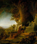 De Christus en Maria Magdalena bij het graf - Rembrandt van Rijn — weergave van het kunstwerk
