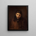 Hoofd van Christus - Rembrandt van Rijn — ingelijst kunstwerk aan de muur