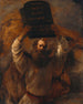 Mozes breekt de Tien Geboden - Rembrandt van Rijn — weergave van het kunstwerk