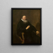 Portret van een geestelijke - Rembrandt van Rijn — ingelijst kunstwerk aan de muur