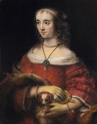 Rembrandt van Rijn - Portrait of a Lady with a Lap Dog.webp