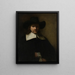 Portret van een man - Rembrandt van Rijn — ingelijst kunstwerk aan de muur