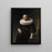 Portret van een vrouw - Rembrandt van Rijn — ingelijst kunstwerk aan de muur