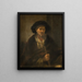 Portret van een oude man - Rembrandt van Rijn — ingelijst kunstwerk aan de muur