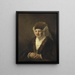 Portret van een oude vrouw - Rembrandt van Rijn — ingelijst kunstwerk aan de muur