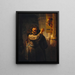 Samson bedreigt zijn schoonvader - Rembrandt van Rijn — ingelijst kunstwerk aan de muur