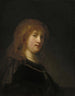 Saskia van Uylenburgh, de echtgenote van de kunstenaar - Rembrandt van Rijn — weergave van het kunstwerk