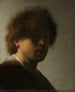 Zelfportret Rembrandt van Rijn - Rembrandt van Rijn — weergave van het kunstwerk