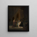 lofzang van Simeon - Rembrandt van Rijn — ingelijst kunstwerk aan de muur