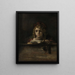 Titus aan zijn bureau - Rembrandt van Rijn — ingelijst kunstwerk aan de muur