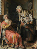 Tobie en Anna met het kind - Rembrandt van Rijn — weergave van het kunstwerk