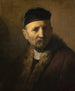 Tronie van een oude man - Rembrandt van Rijn — weergave van het kunstwerk
