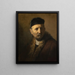 Tronie van een oude man - Rembrandt van Rijn — ingelijst kunstwerk aan de muur