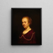 Jong meisje met een gouden ketting - Rembrandt van Rijn — ingelijst kunstwerk aan de muur