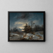 Een winteravond - Remigius Adrianus van Haanen — ingelijst kunstwerk aan de muur