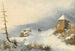 Winter Landscape Painting - Remigius Adrianus van Haanen — artwork view