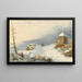 Winter Landscape Painting - Remigius Adrianus van Haanen — framed artwork on a wall