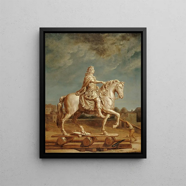 RenAntoine Houasse - Transport sur la place LouisleGrand actuelle place Vendme de la statue de Louis XIV de Girardon.webp