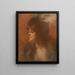 portret van een vrouw met een haarspeld - Ren Joseph Gilbert — ingelijst kunstwerk aan de muur