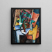 compositie - René Paresce — ingelijst kunstwerk aan de muur