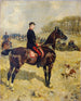 Le major Jules Tardiveau lors d'une inspection - René Princeteau — weergave van het kunstwerk