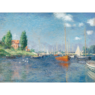 Reproduction Bateaux rouges, Argenteuil de Claude Monet