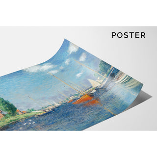 Reproduction Bateaux rouges, Argenteuil de Claude Monet