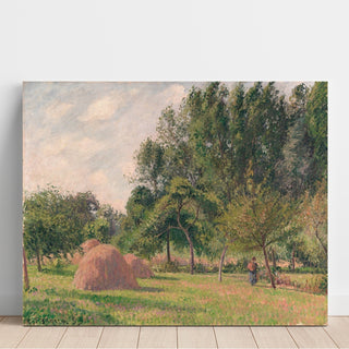 Reproduction Bottes de foin, matin, Éragny - Camille Pissarro