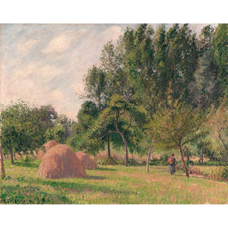 Reproduction Bottes de foin, matin, Éragny - Camille Pissarro