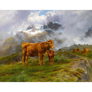 Reproduction Bovins des Highlands - Rosa Bonheur