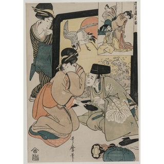 Reproduction Chushingura, Acte I de L'entrepôt de la loyauté - Kitagawa Utamaro