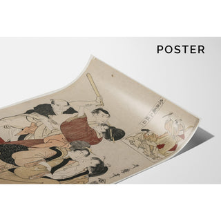 Reproduction Chushingura, Acte III de L'entrepôt de la loyauté - Kitagawa Utamaro