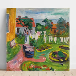 Reproduction Clothes On A Line In Åsgårdstrand - Edvard Munch