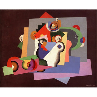 Reproduction Composition Avec Des Fleurs - Georges Valmier