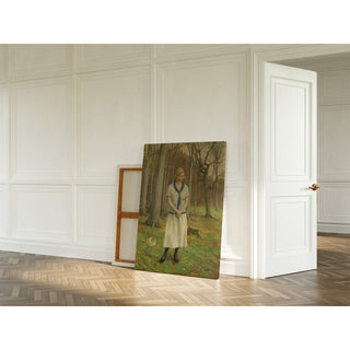 Reproduction Cueillette de marguerites - Paul Fischer