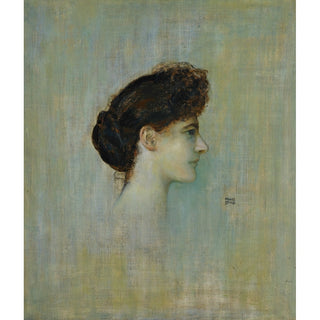 Reproduction Damenbildnis Portrait d'une demoiselle - Franz von Stuck