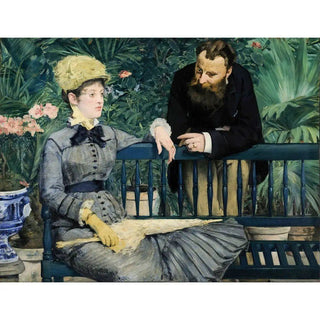 Reproduction Dans la serre - Edouard Manet