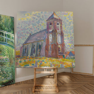 Reproduction Eglise à Zoutelande - Piet Mondrian