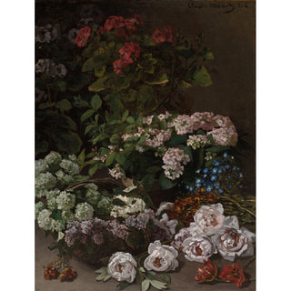 Reproduction Fleurs de printemps - Claude Monet