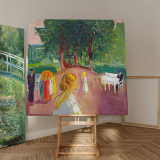 Reproduction Flirt dans le parc - Edvard Munch