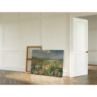 Reproduction L'hermitage en été, Pontoise - Camille Pissarro