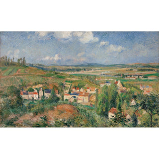 Reproduction L'hermitage en été, Pontoise - Camille Pissarro